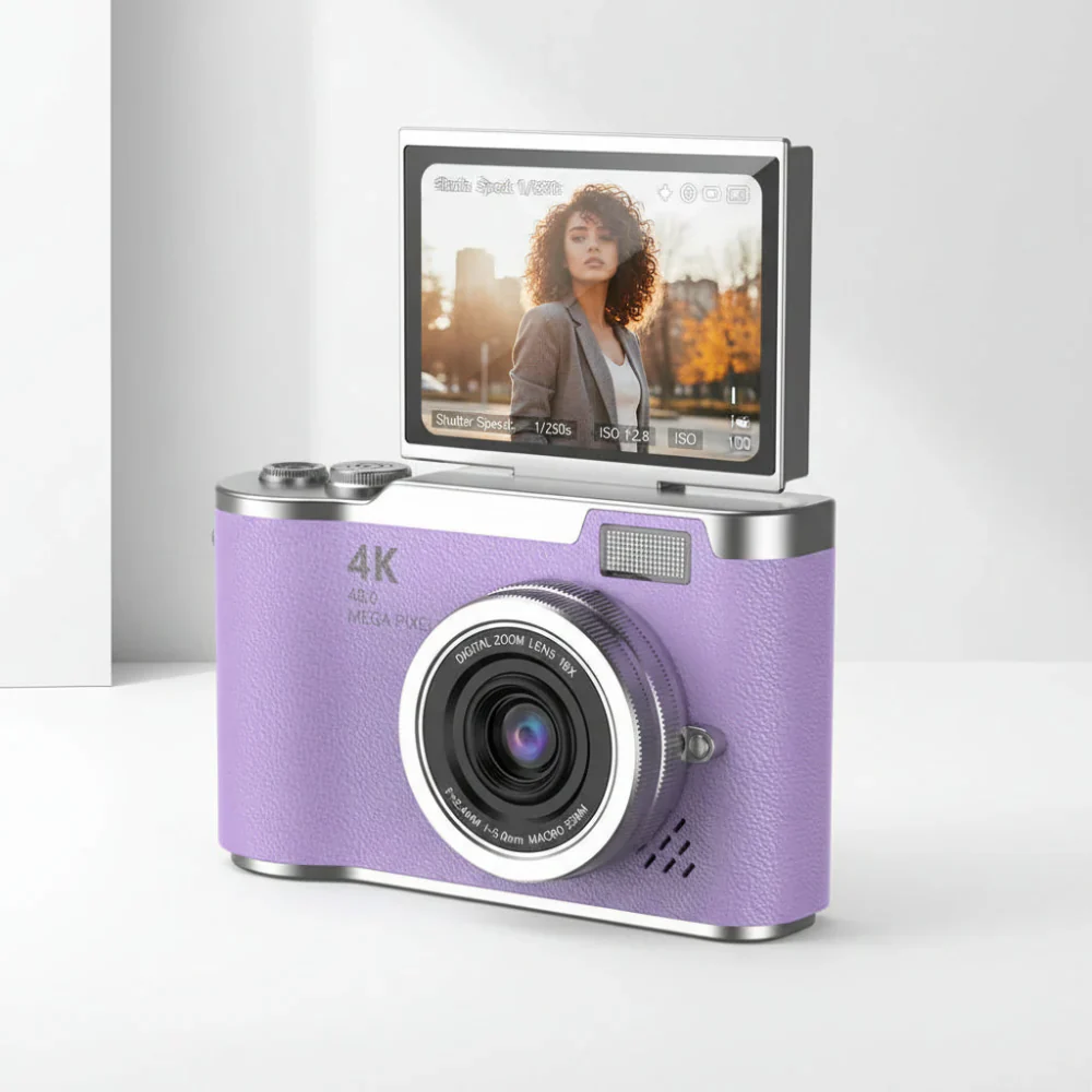 4K Digitalkamera 8x Zoom 2 4 Zoll Klappbildschirm - Image 7