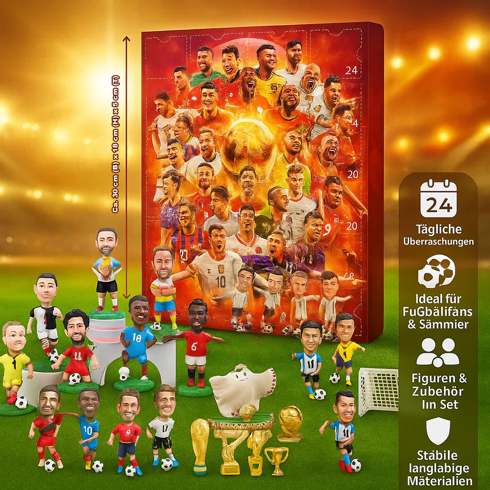 Adventskalender Fußball Figuren Set Spielzeug Geschenkidee Fans - Image 3