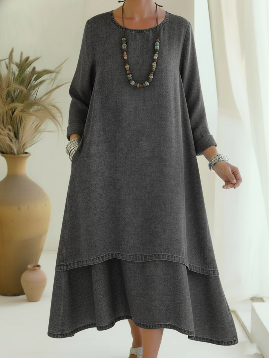 Alena | Elegantes Midi-Kleid mit sanftem Stoff - Image 4