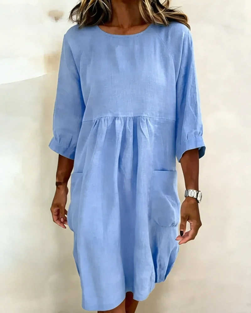 Alena | Modisches 3/4-Arm-Kleid Damen - Image 13