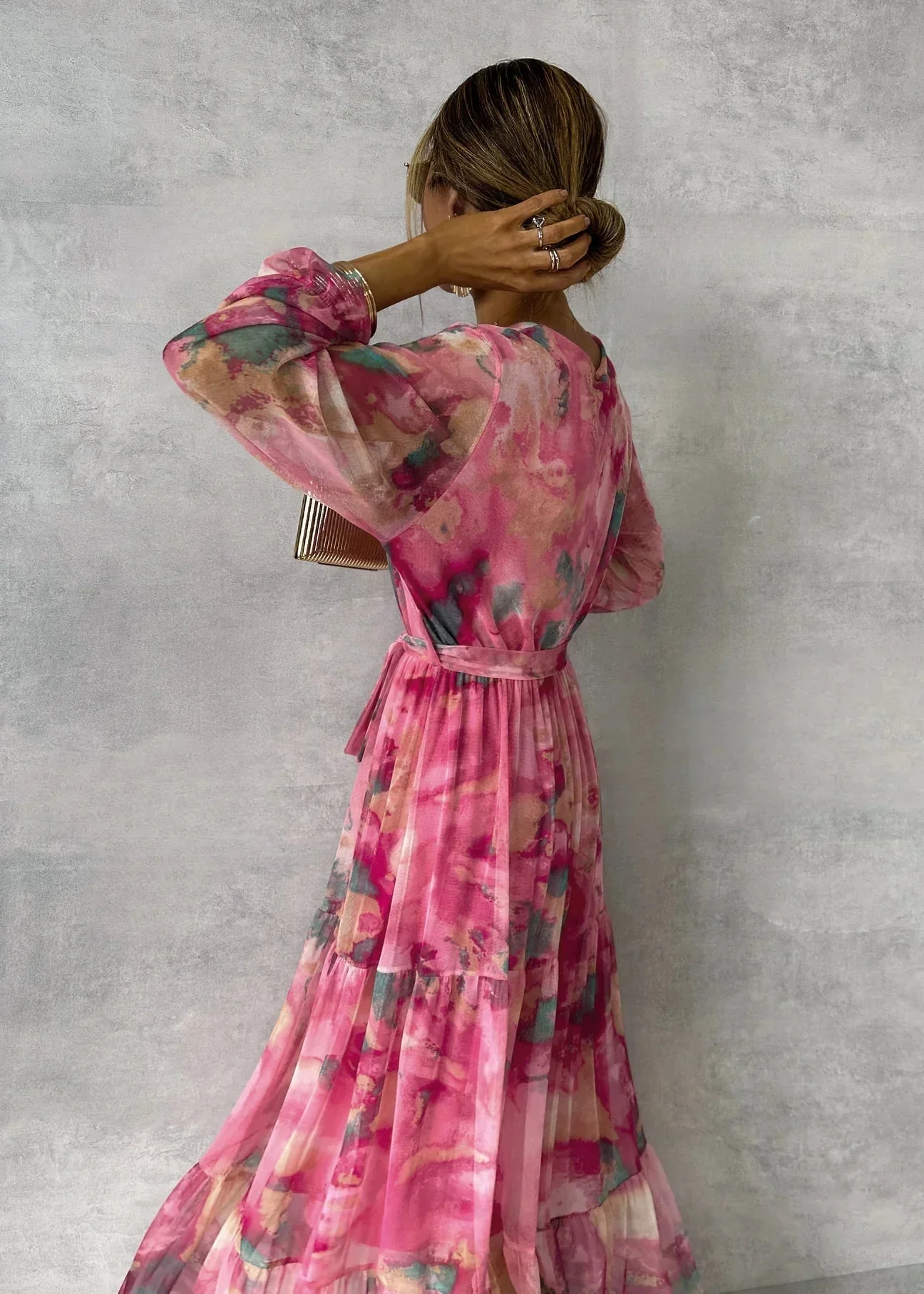 Alina | Elegantes Wickelkleid mit Blumenmuster - Image 2