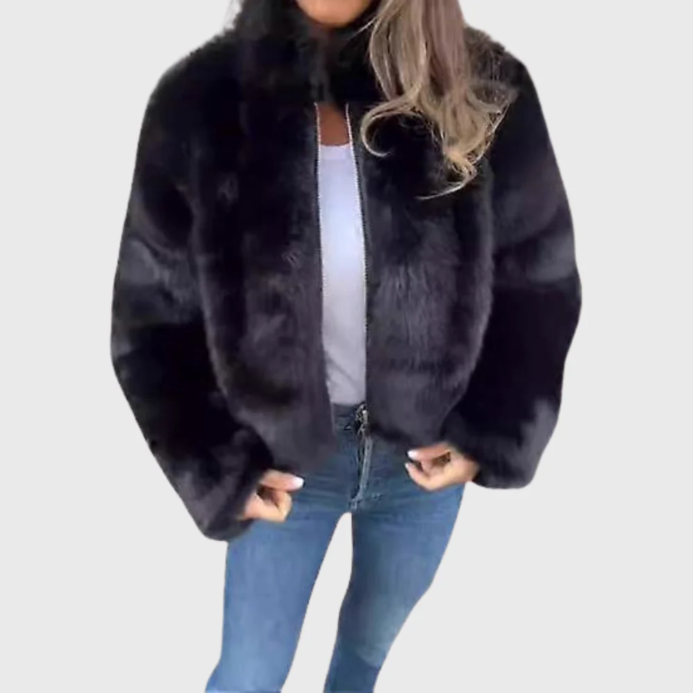 Alina | Warme Fleecejacke Damen Teddy modern chic - Image 2