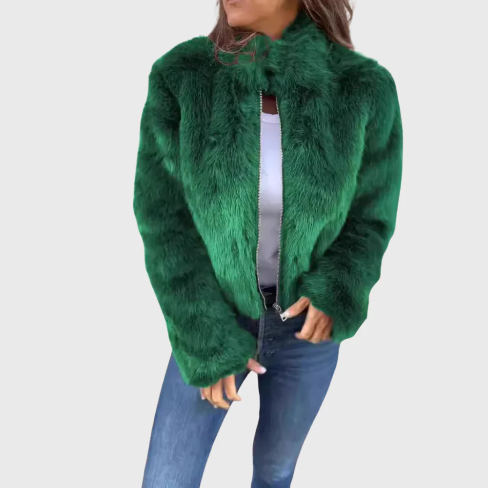 Alina | Warme Fleecejacke Damen Teddy modern chic - Image 3