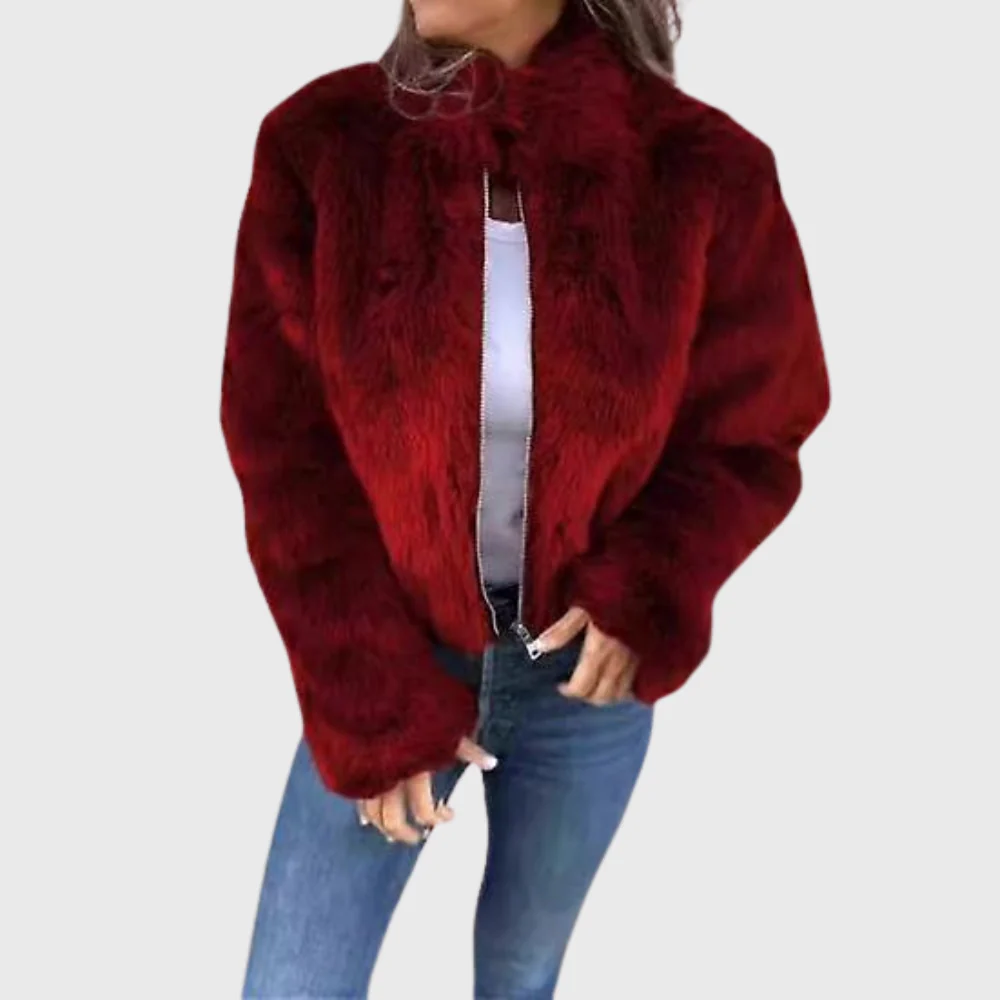 Alina | Warme Fleecejacke Damen Teddy modern chic - Image 4