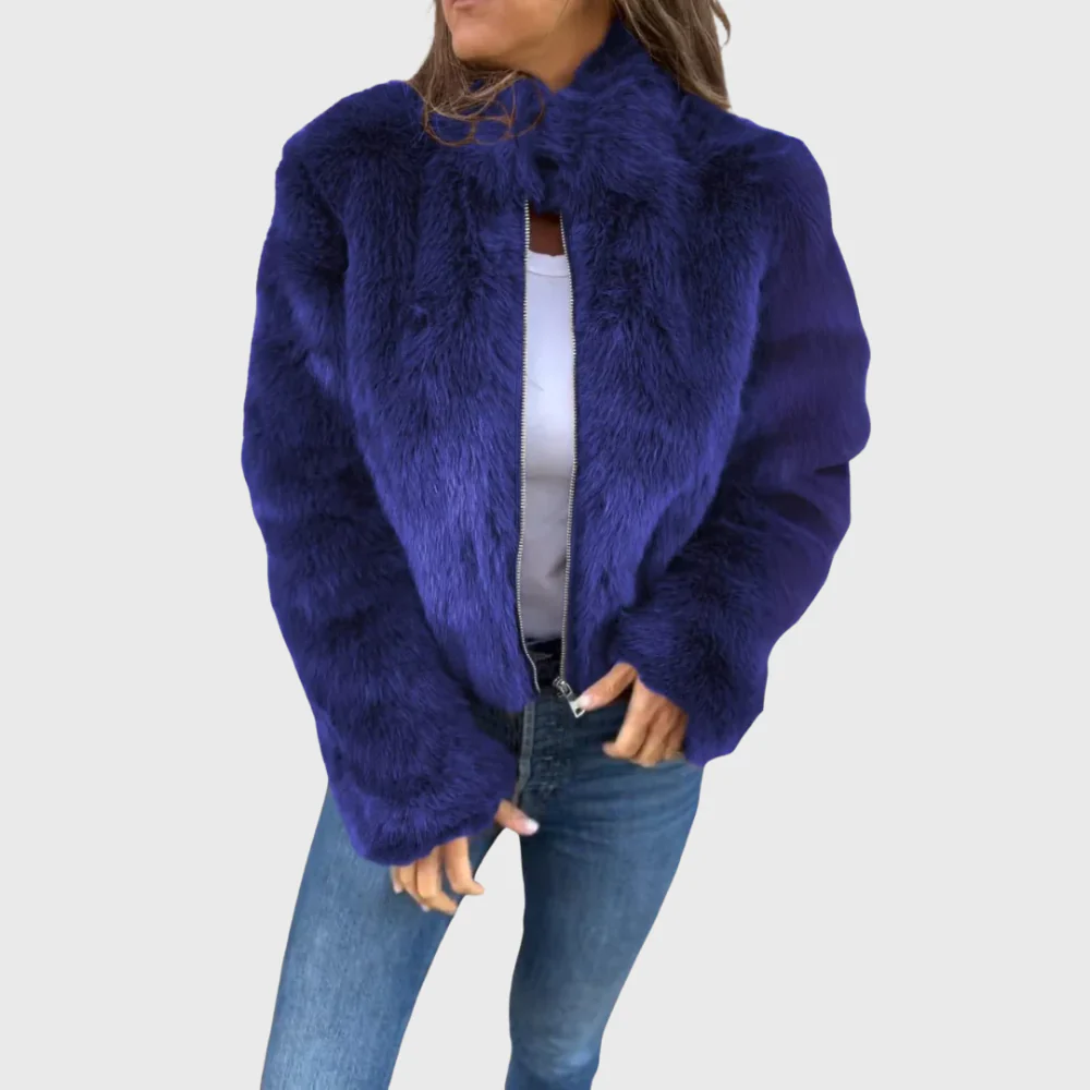 Alina | Warme Fleecejacke Damen Teddy modern chic - Image 5
