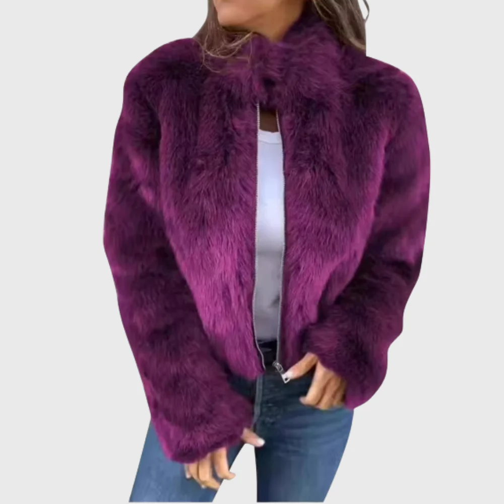 Alina | Warme Fleecejacke Damen Teddy modern chic - Image 6