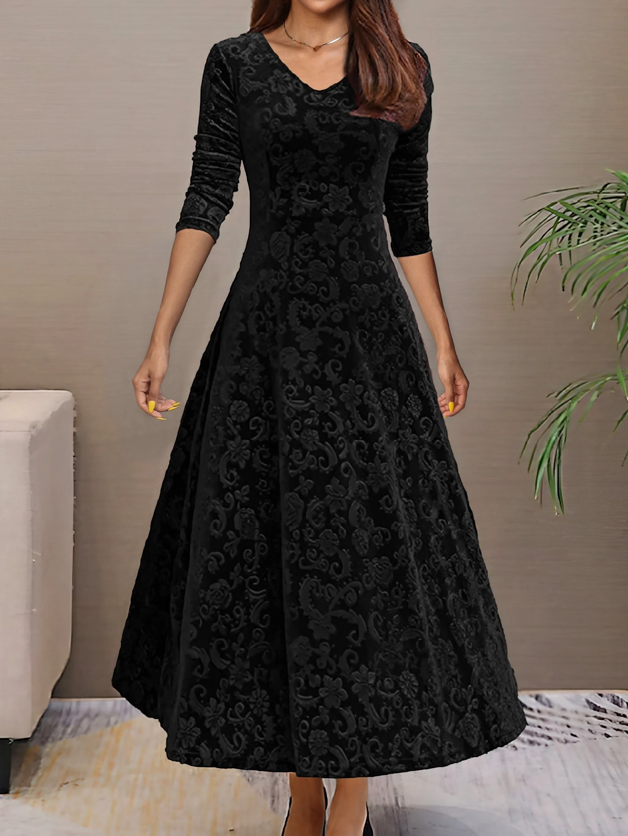 Amelia | Stilvolles Samtkleid Damen elegant chic - Image 13