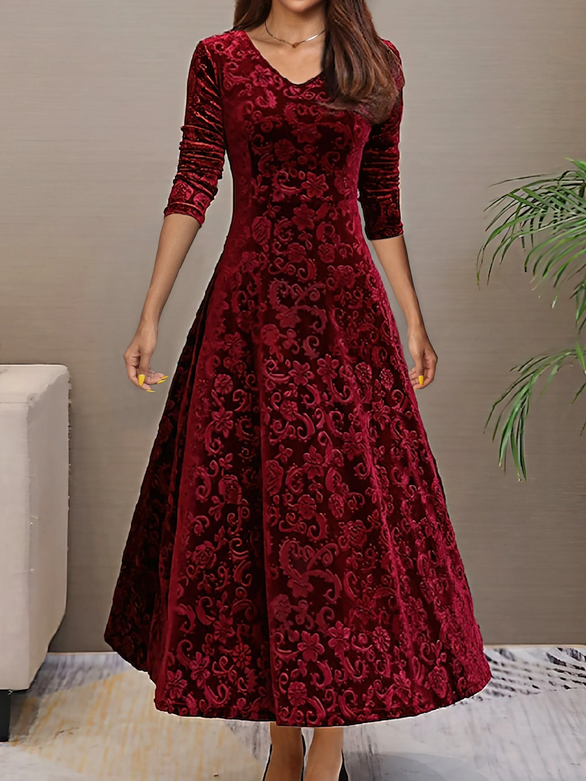 Amelia | Stilvolles Samtkleid Damen elegant chic - Image 14