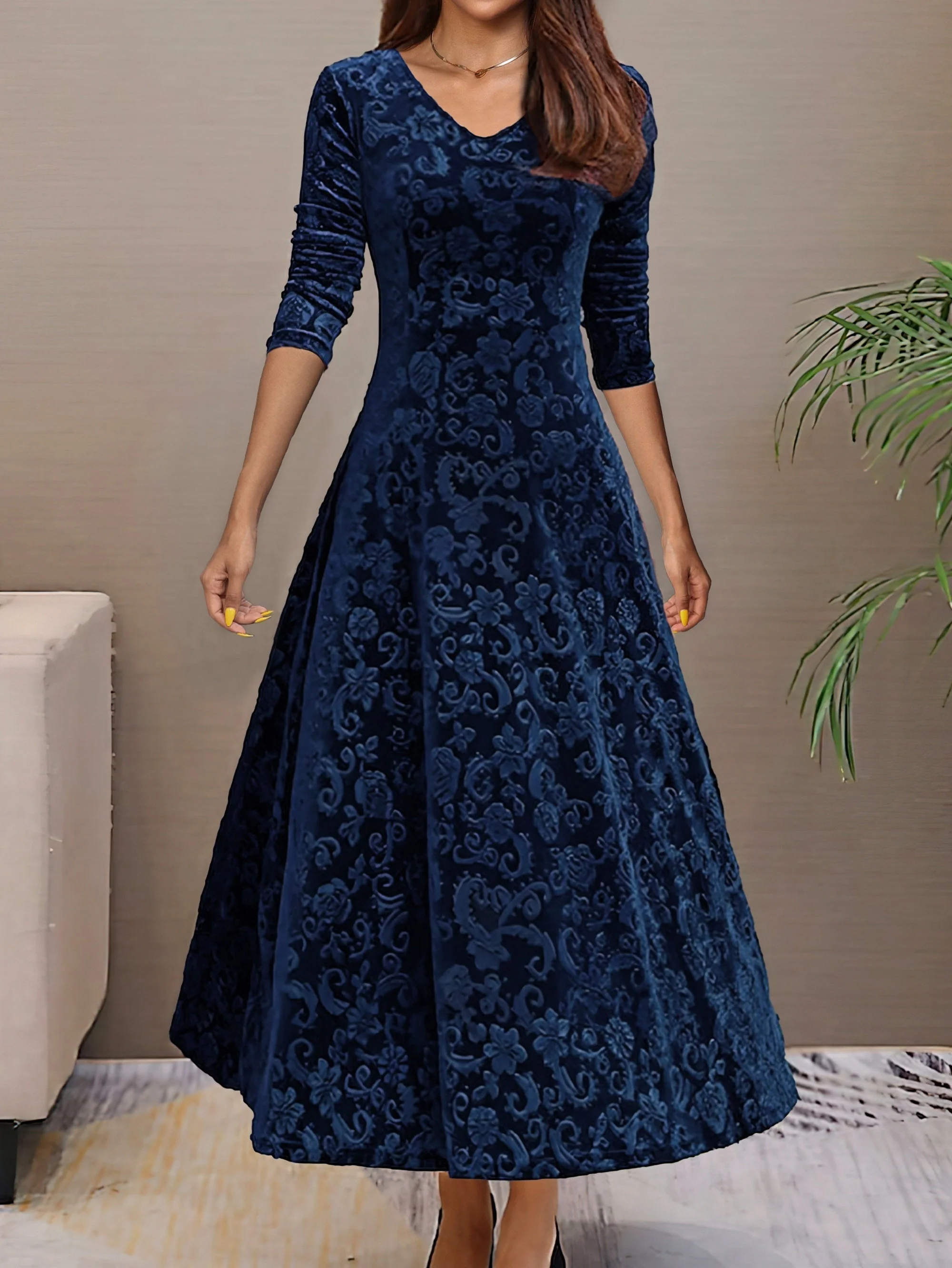 Amelia | Stilvolles Samtkleid Damen elegant chic - Image 16