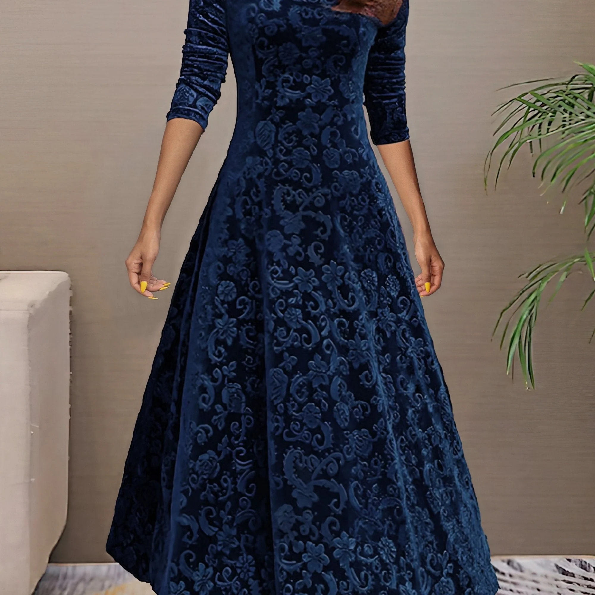 Amelia | Stilvolles Samtkleid Damen elegant chic - Image 5