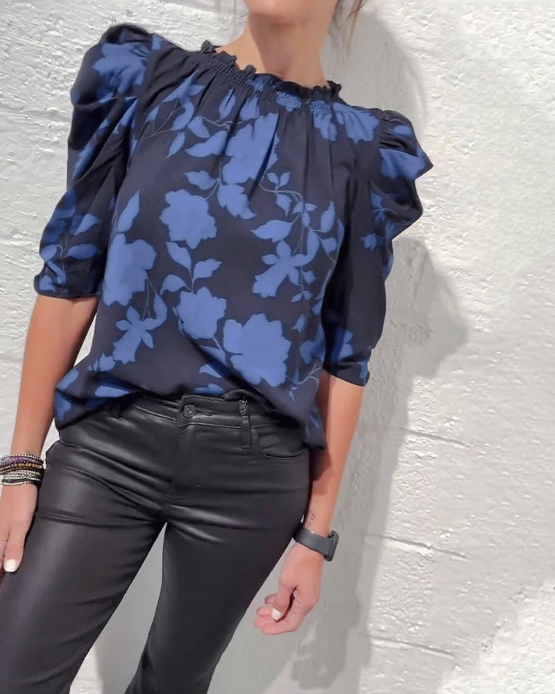 Amelie | Damen Bluse stilvoll Puffärmel & Rüschen modern - Image 10