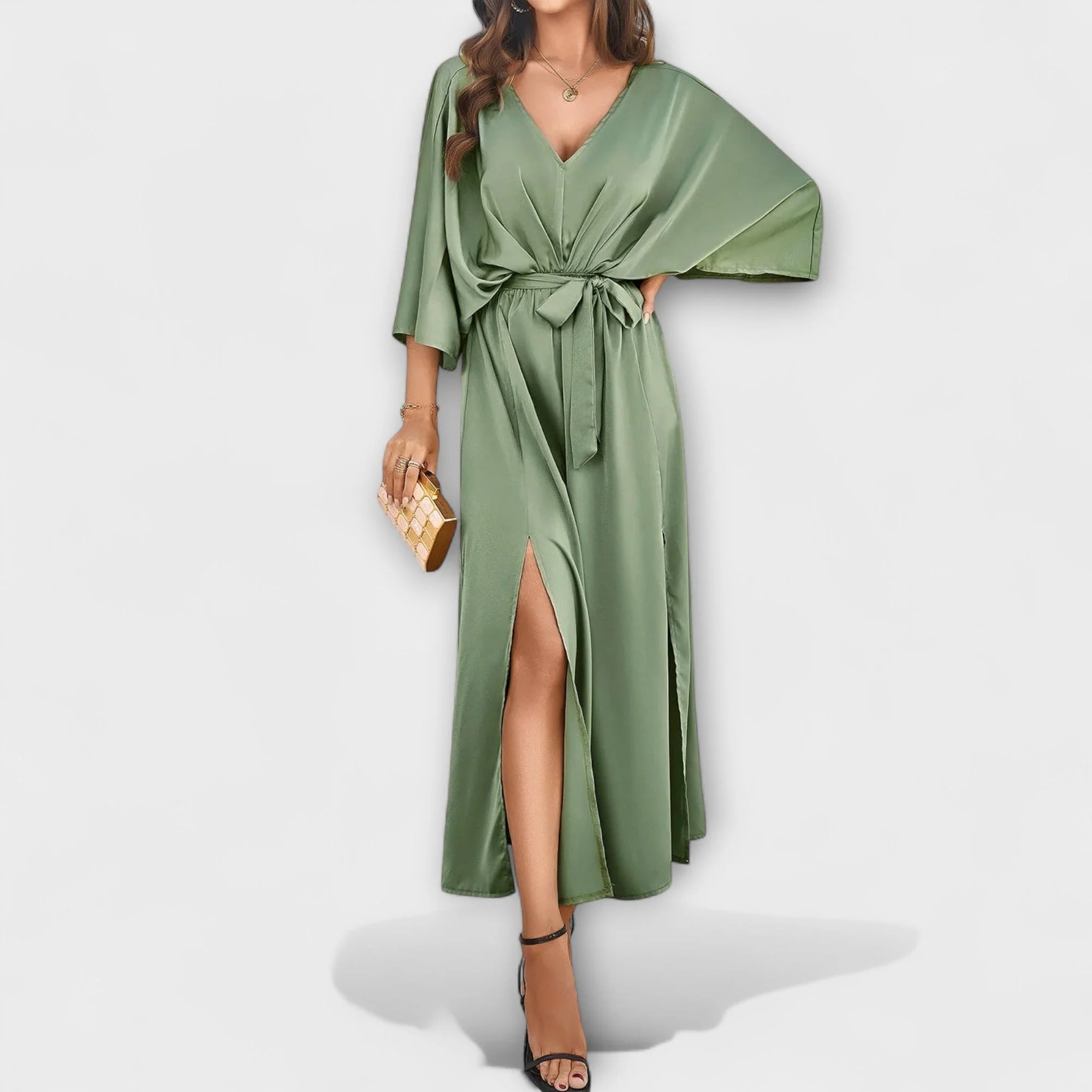 Anina – Fließendes Kleid mit Bindetail