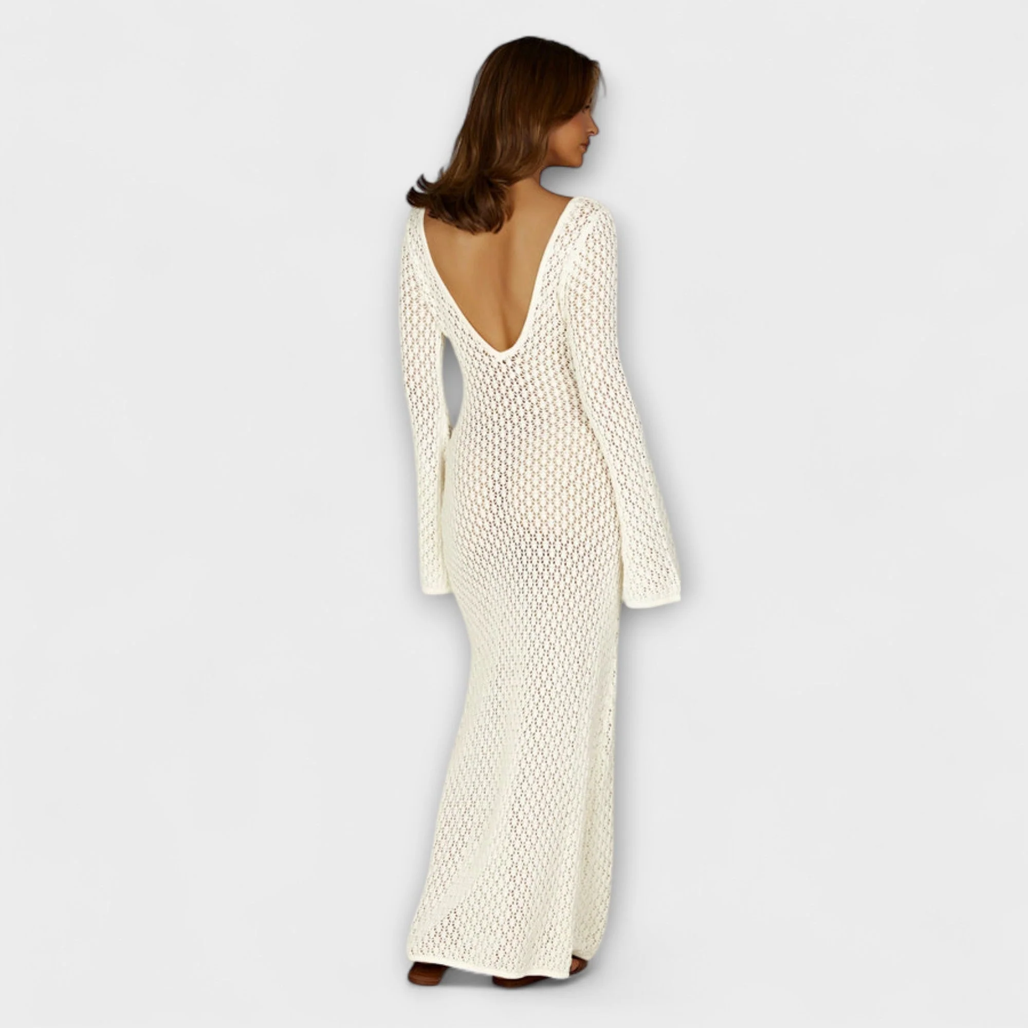 Anne - Weißes Luna Strandkleid für Damen