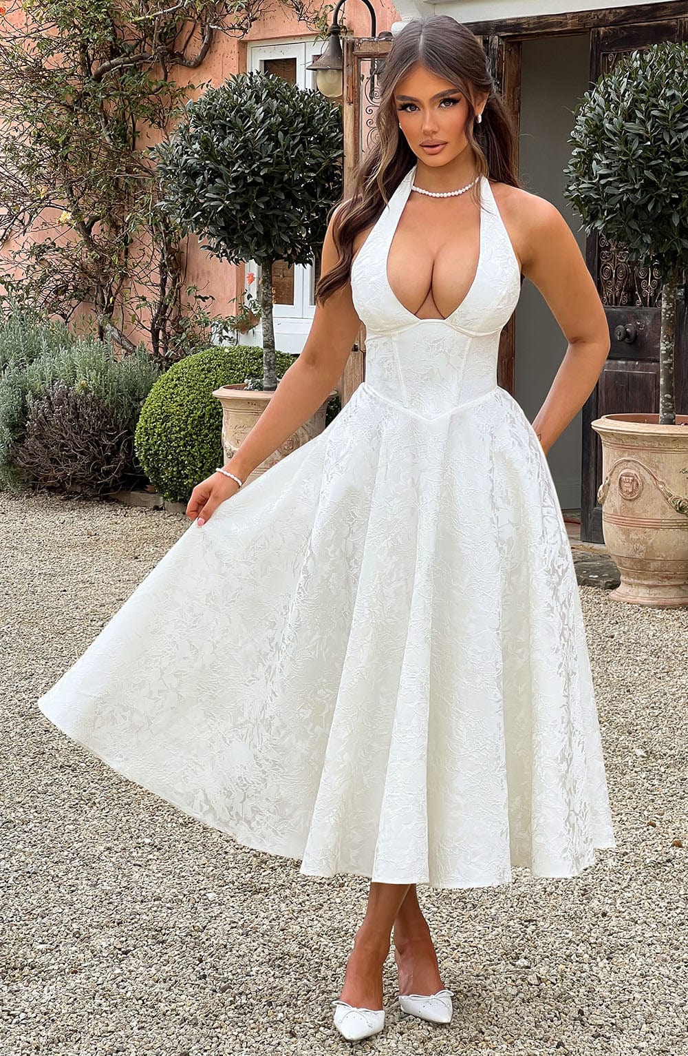 Ara | Midi Kleid mit Neckholder-Ausschnitt - Image 5