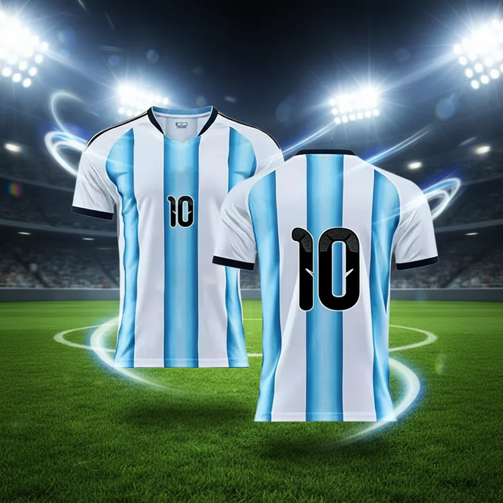 Argentinien Weltmeisterschaft Trikot 2026 Herren Atmungsaktiv Set - Image 2