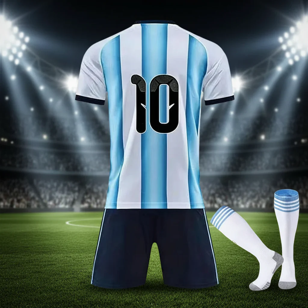 Argentinien Weltmeisterschaft Trikot 2026 Herren Atmungsaktiv Set - Image 5