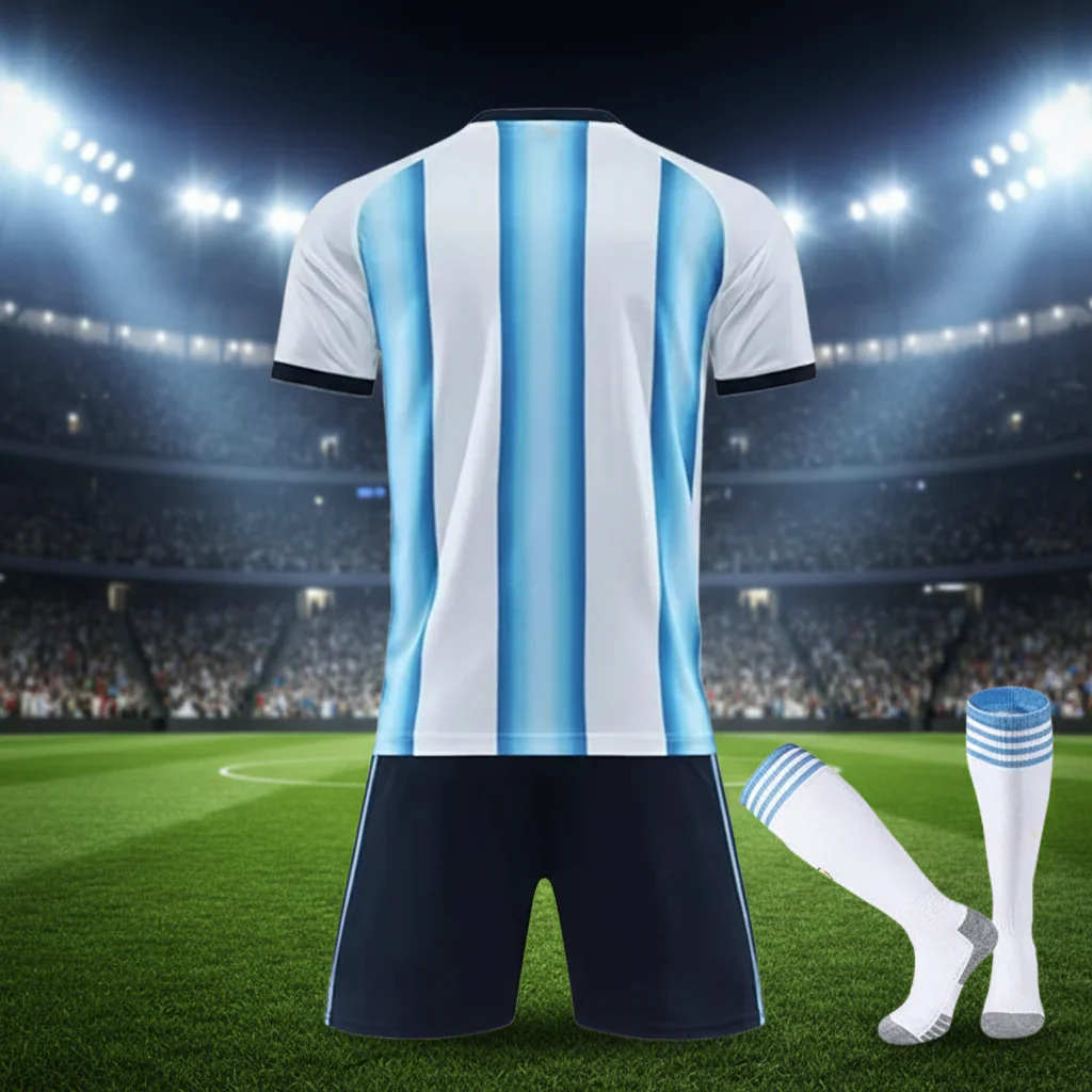 Argentinien Weltmeisterschaft Trikot 2026 Herren Atmungsaktiv Set - Image 6