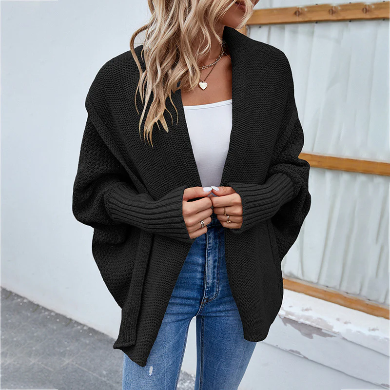 Atmungsaktive, lockere Strickjacke - Erika