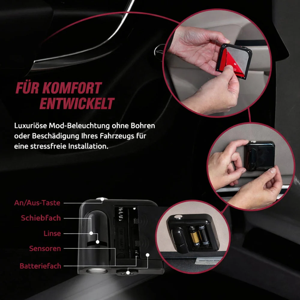 Auto Türlicht LED Logo Projektion Beleuchtung Innen Außen - Image 4