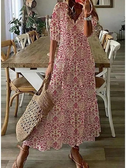 Ava - Elegantes Boho-Kleid mit Bauchabdeckung - Image 4