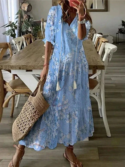 Ava - Elegantes Boho-Kleid mit Bauchabdeckung - Image 5
