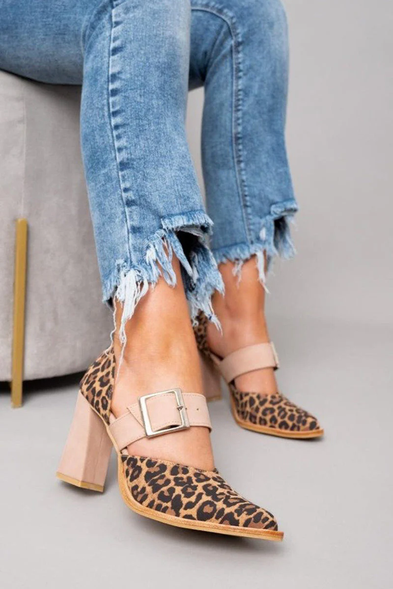Avano | Leoparden-lederpumps mit stabilem Absatz - Image 3