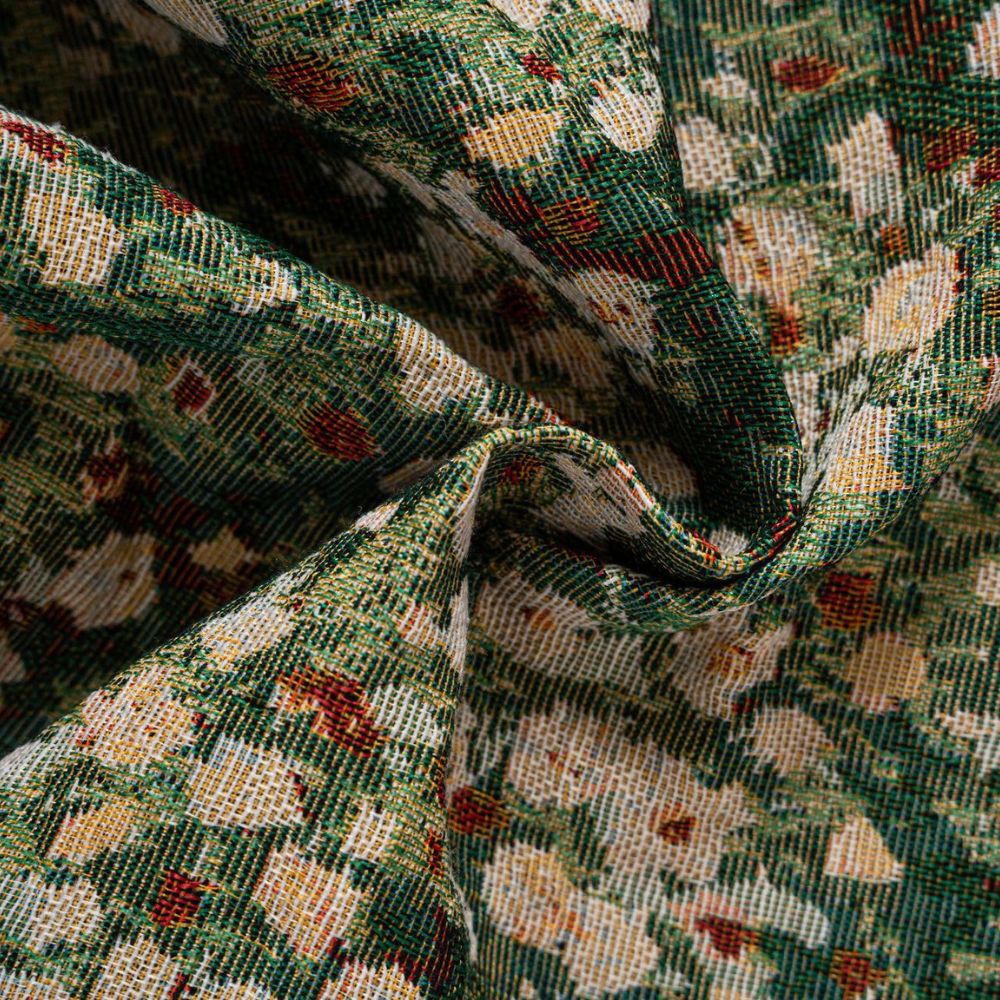 Avelena | Französischer Vintage-Blumenmuster-Teppichvorhang