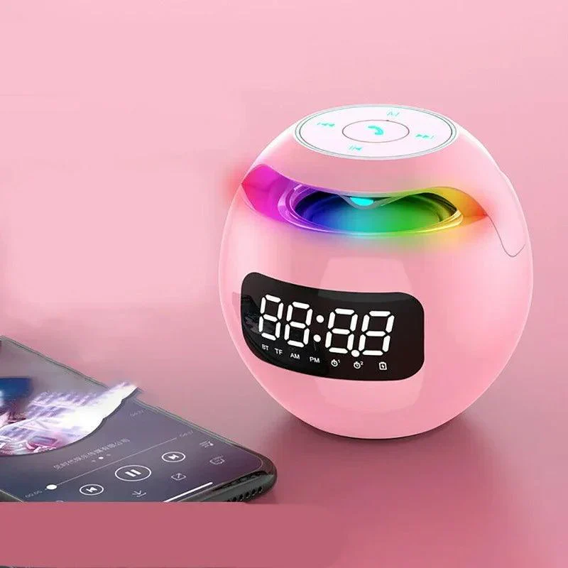 Avelena | Kugel Lautsprecher Wecker | Bluetooth 5.0 | LED Nachtlicht | 2200 mAh Akku - Image 5