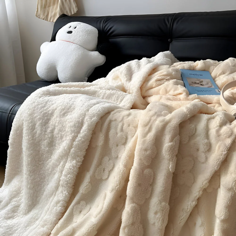Avelena | Lunavie Kuscheldecke | Wolkenweiche Sherpa-Fleece | Für Ganzjahreskomfort | Stilvolles Design