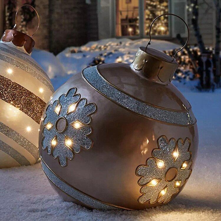 Avelena | Outdoor-Weihnachts-PVC-aufgeblasener dekorierter Ball