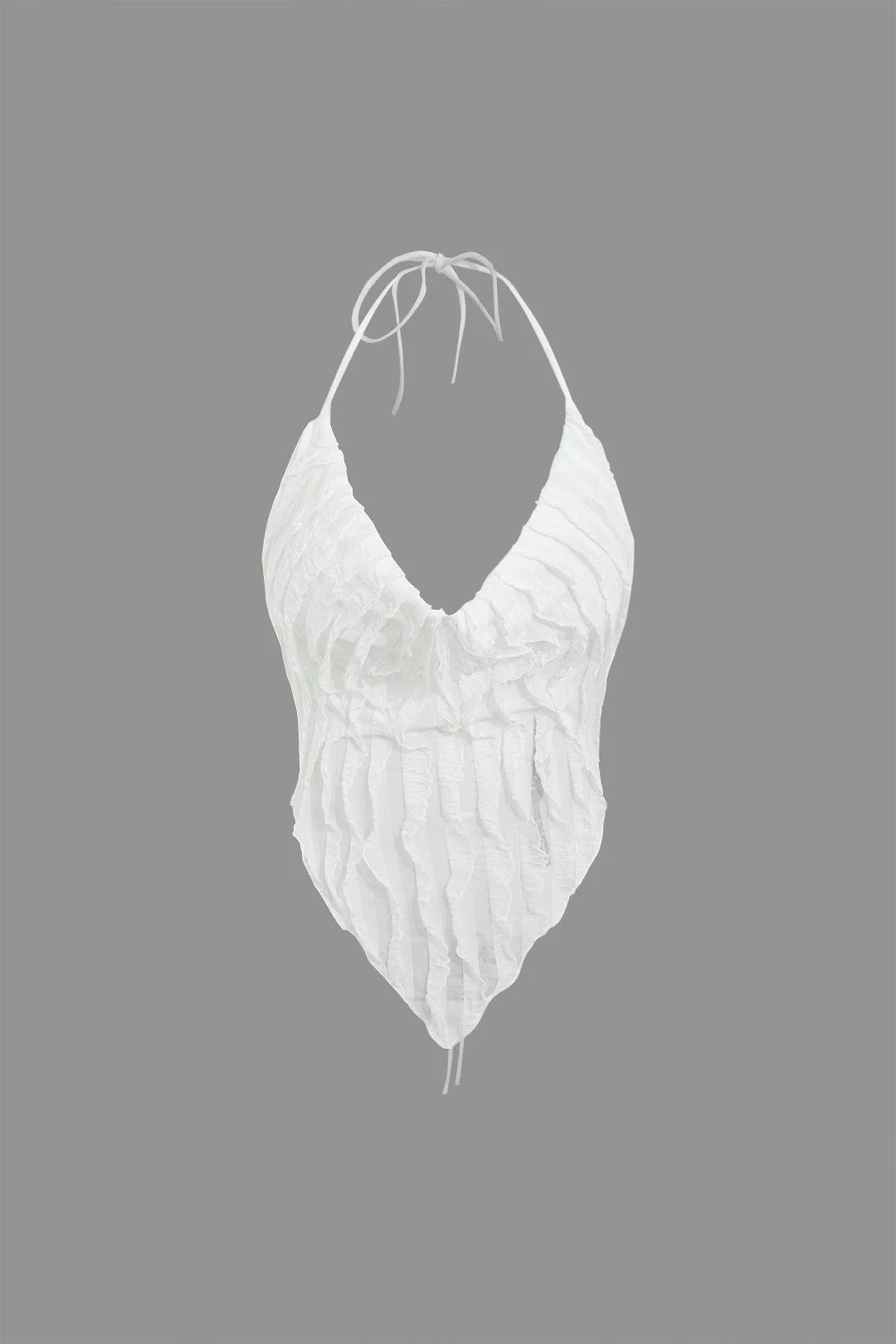 Aviana | Zweiteiliges Plissee-Set mit Farbverlauf & Neckholder-Top