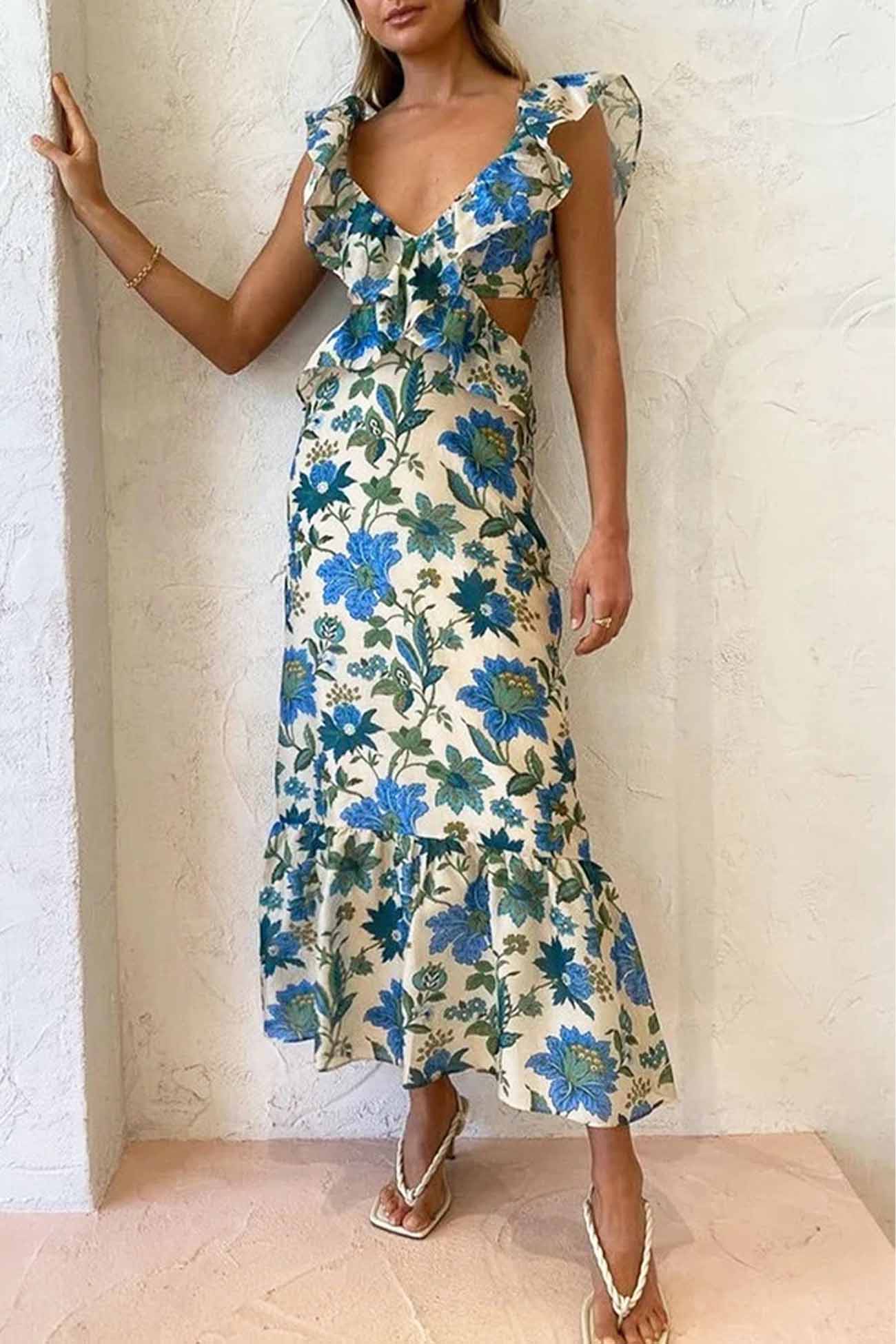 Azaria™ | Geblümtes Kleid mit Rüschen - Image 9