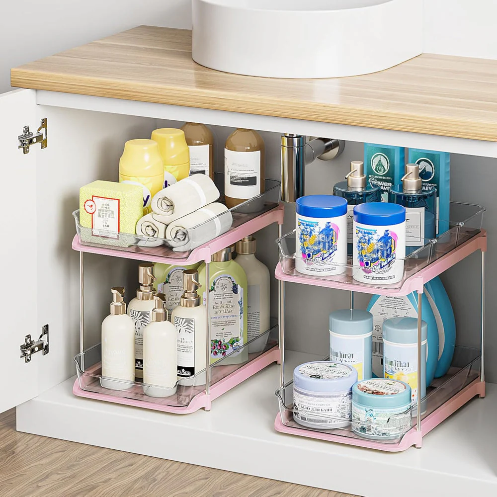 Badezimmer Organizer Schrankorganizer Ausziehbar Stapelbar Acryl - Image 11