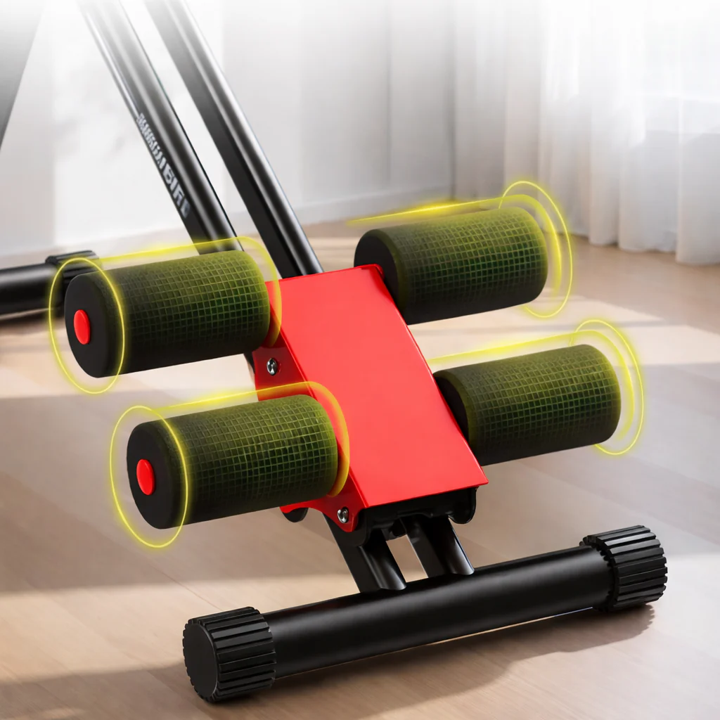 Bauchtrainer Fitnessgerät klappbar Heimtraining Stahlrahmen - Image 3