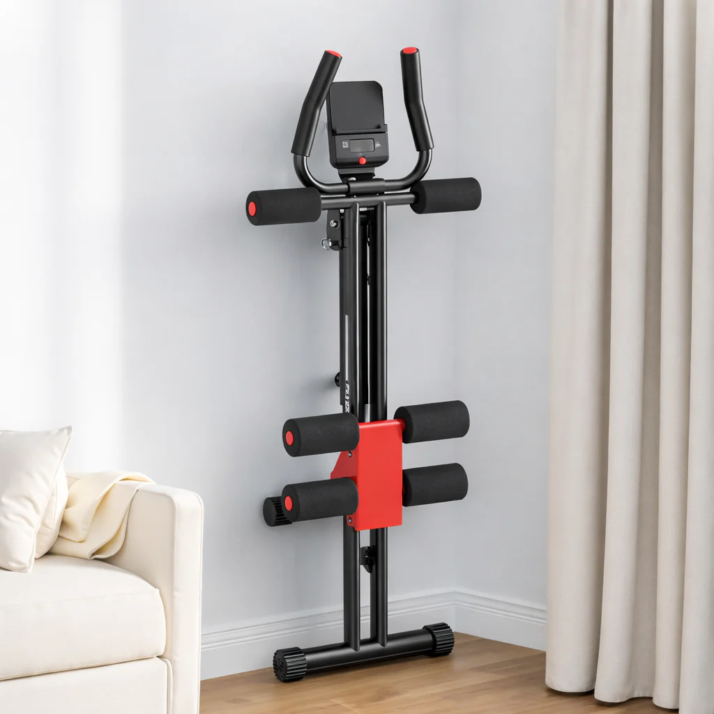 Bauchtrainer Fitnessgerät klappbar Heimtraining Stahlrahmen - Image 4