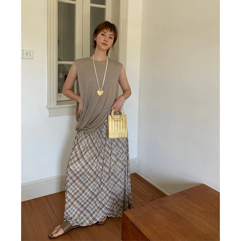 Benedetta- Damen Sommerliches Maxikleid mit origineller Kordelzug