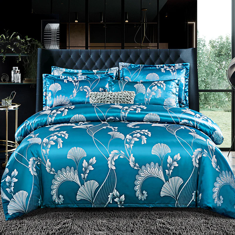 Bettwäsche Satin Luxus Blumenmuster Set - Image 16