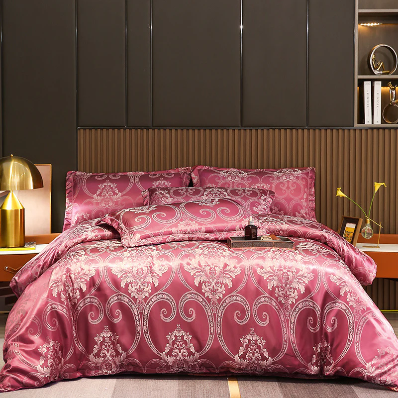 Bettwäsche Satin Luxus Blumenmuster Set - Image 17