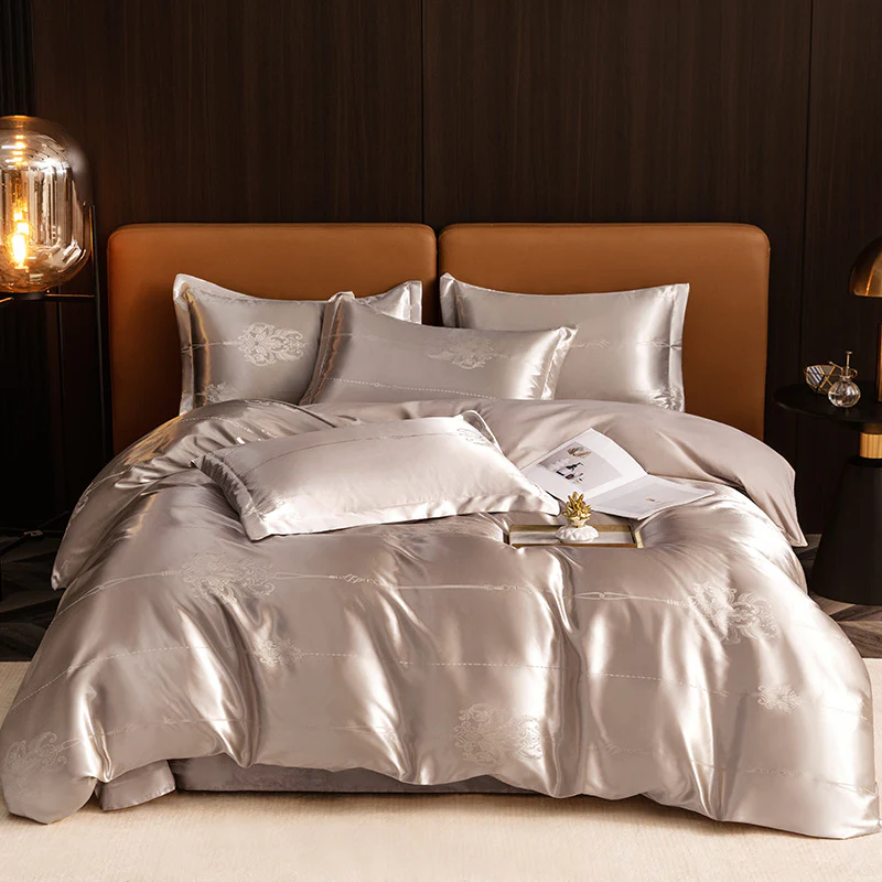 Bettwäsche Satin Luxus Blumenmuster Set - Image 19
