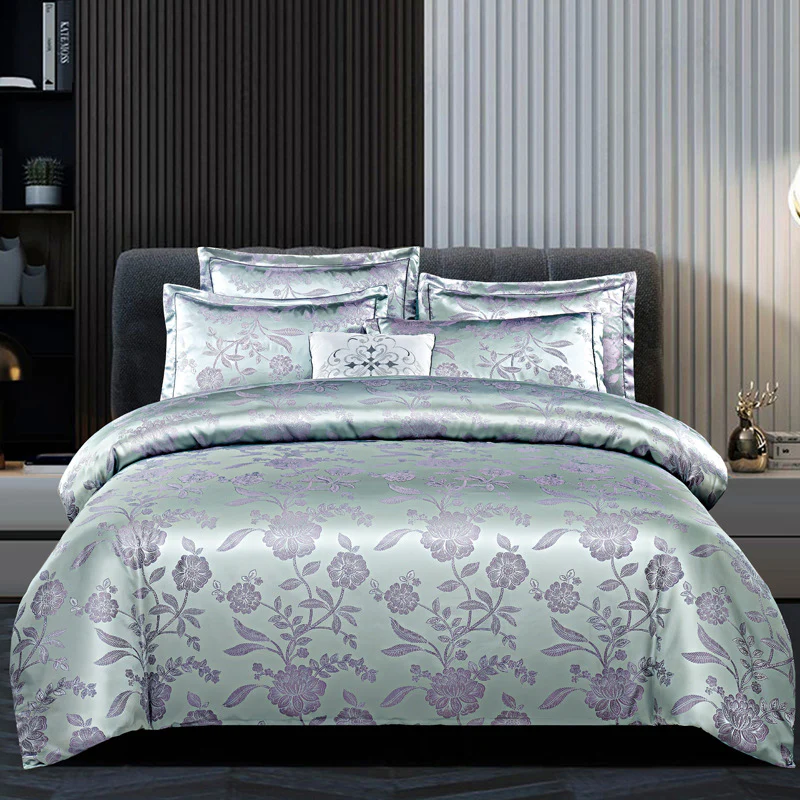 Bettwäsche Satin Luxus Blumenmuster Set - Image 20