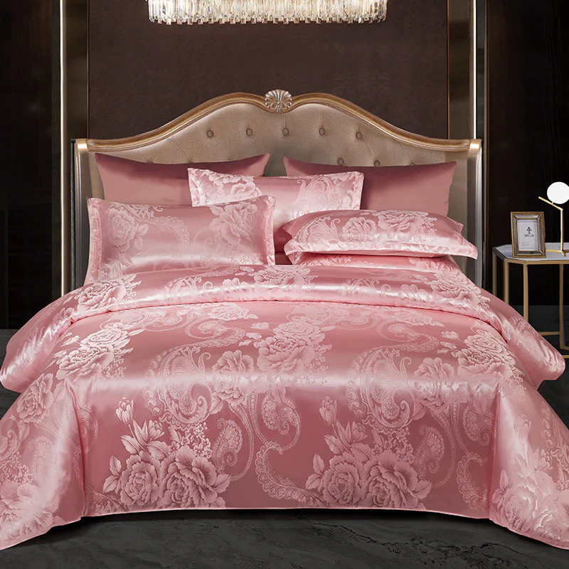Bettwäsche Satin Luxus Blumenmuster Set - Image 7