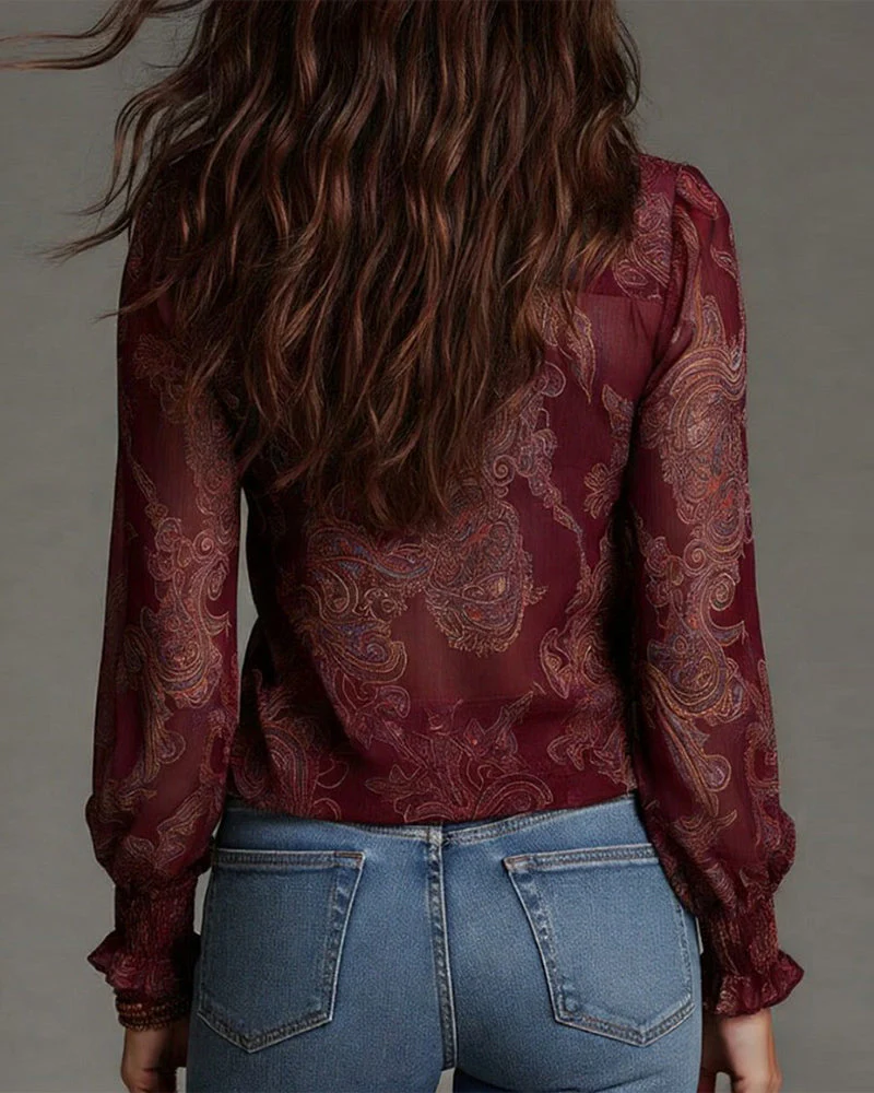 Bianca | Stilvolle Bluse im Halbzip Look - Image 4