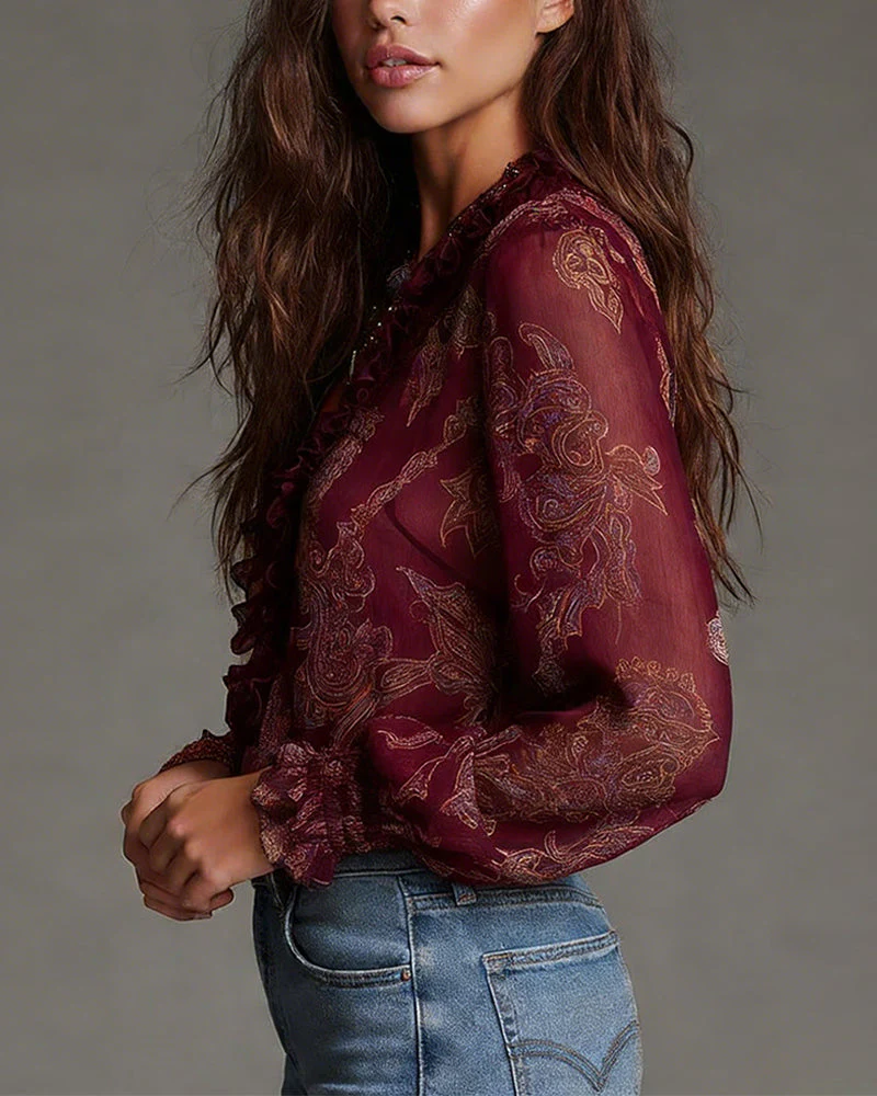 Bianca | Stilvolle Bluse im Halbzip Look - Image 5