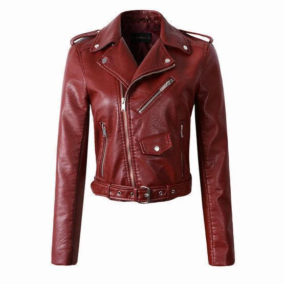 Bikerjacke Damen | Mit Reißverschluss für Alltag und Freizeit - Image 4