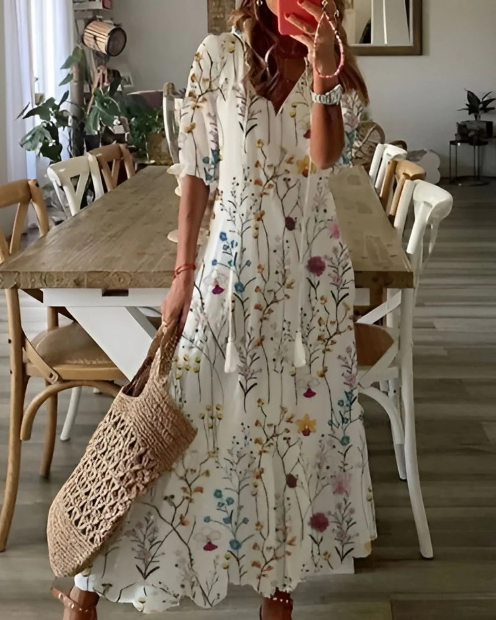 Boho Maxikleid für Frauen – Elegantes Sommerkleid mit fließender Passform - Image 7