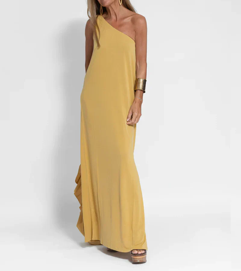 Braiden – Elegantes One-Shoulder-Maxikleid - Image 3