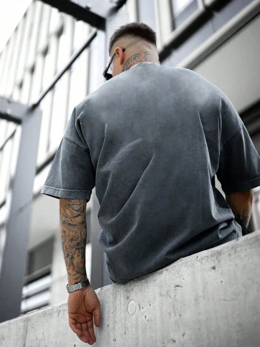 Bruno – Retro T-Shirt Herren Kurzarm Amerikanischer Style