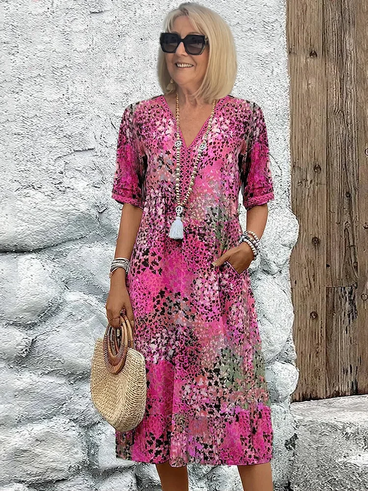 Buntes Midikleid für Frauen – Elegantes Sommerkleid für jeden Anlass - Image 3