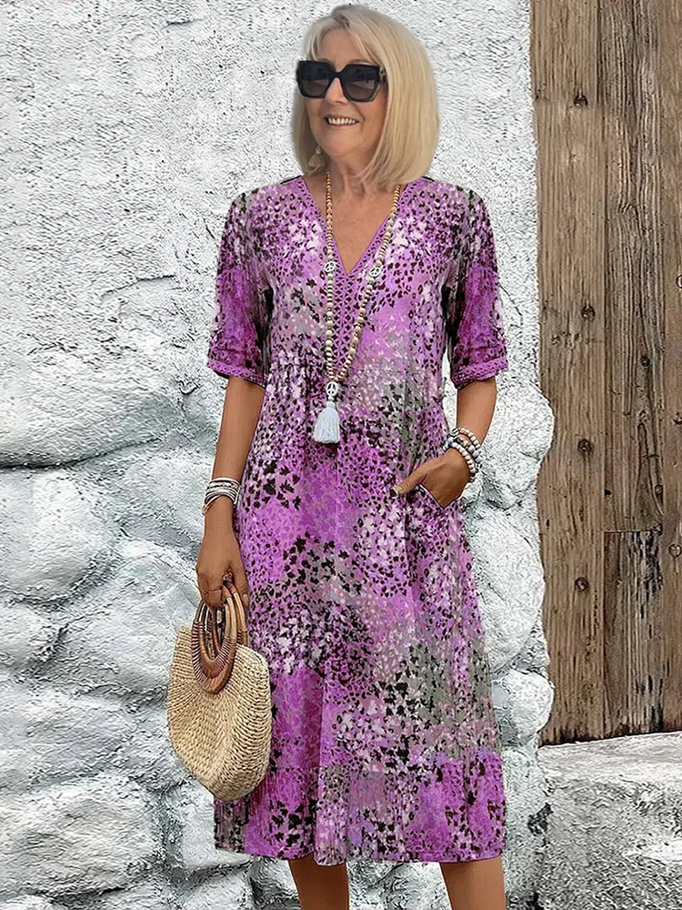 Buntes Midikleid für Frauen – Elegantes Sommerkleid für jeden Anlass - Image 4
