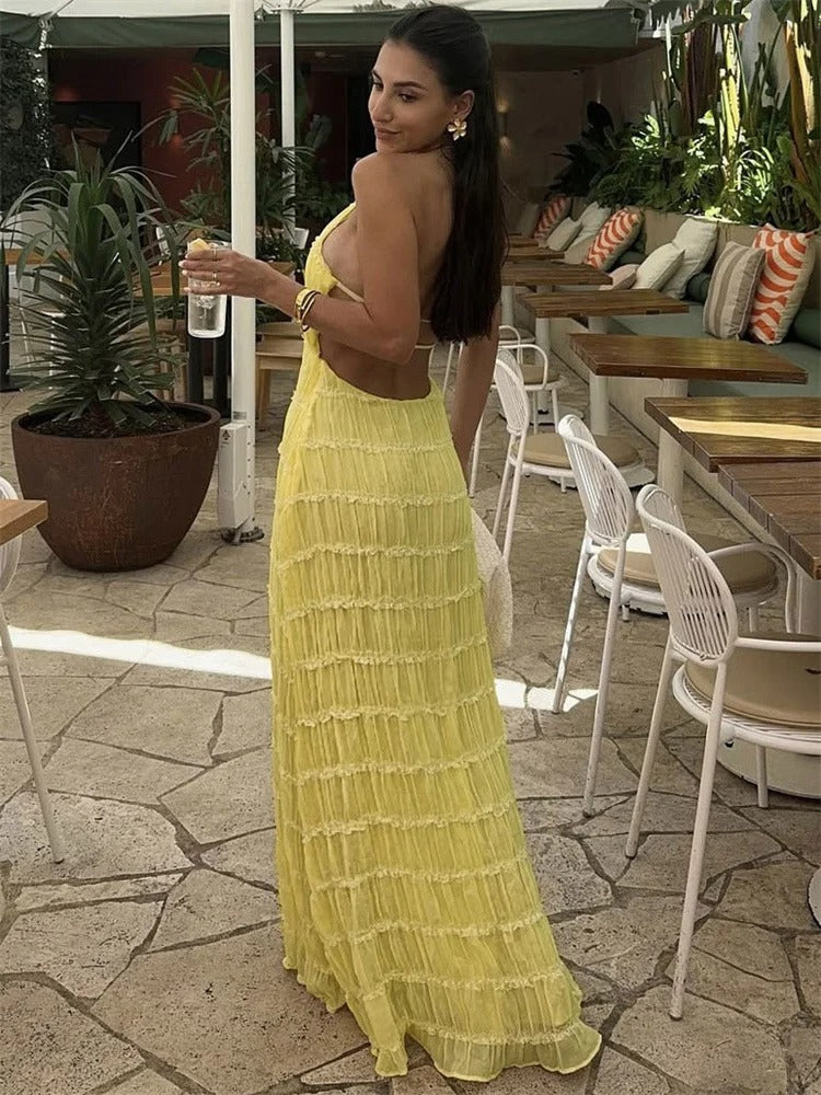 Camilla | Maxikleid mit offenem Rücken für Sommer - Image 4